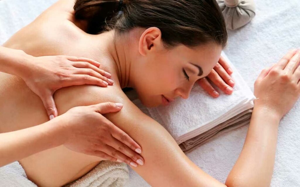 masaje sueco para relajar musculos