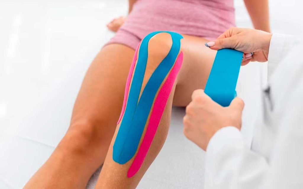 kinesiotape en rodilla